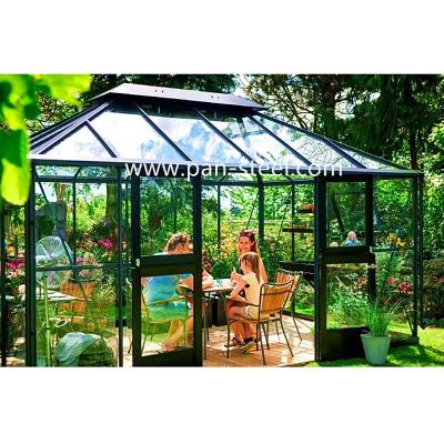 China Modern Good Quality Energy Saving Garden Sunlight Room Outdoor Glass Steel Structure for sale