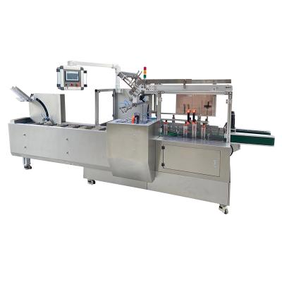 China Food Horizontal Automatic Boxing Cartoning Machine For Food Tray/Chocolate Airplane Mask Medicine Bottle Carton Packing Machine Maker for sale