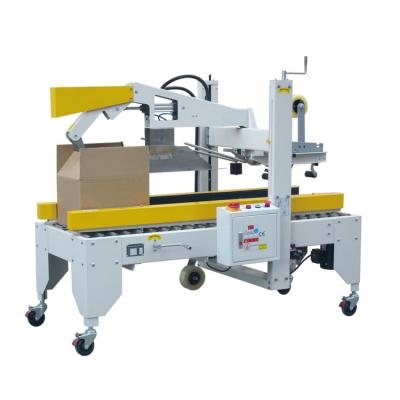 China Food Automobile, Covering Strip Cardboard Box atic Top and Fold Bottom Cover Adhesive Packing Strip Cardboard Sealer Sealing Machine for sale