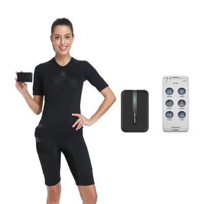 China Skin Tightening EMS Whole Body Personal Home Wireless Training System on Phone or Tablet Software / Dry Electrode Fat Burn Suit for sale