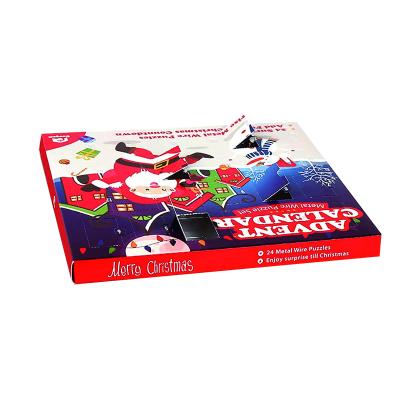 China Recycled Empty Christmas Advent Calendar Box Packaging Box Recyclable Materials Cardboard for sale