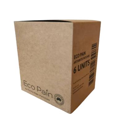 China Recycled Biodegradable Materials Kraft Paper Display Boxes With Clear Die Cut Lines for sale