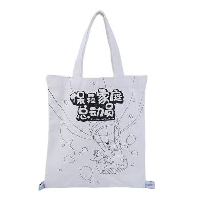 China Plain Logo Recycle Shopping Bag Custom Made Cheap Wholesale Organic Reusable Canvas Bag for sale