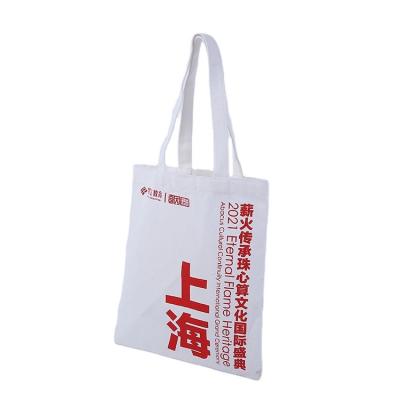 China Canvas Bag Friendly Reusable Grocery Recycled Shop Modern Canvas Reusable Shopping Bag for sale