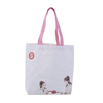 China Canvas Bag Custom Printed Recycled Organic Tote Canvas Eco Friendly Shopping Plain Reusable Bags for sale