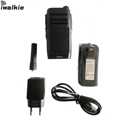 China Single call duplex call all call new launch most powerful iwalkie POC radio wcdma with sim card HJ900L LTE 4G/3G/2G global network radio walkie talkie for sale