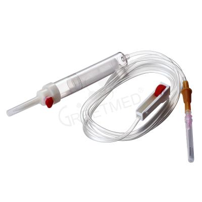 China PVC factory price medical disposable blood transfusion set with filter for sale