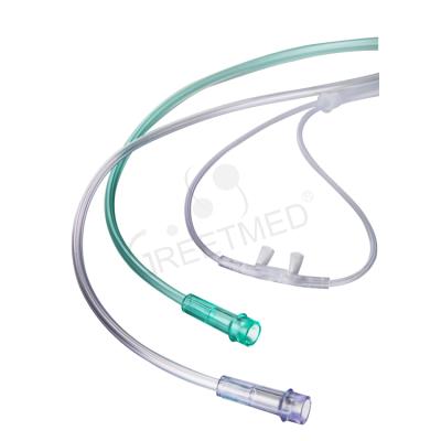 China Medical Colorful Sterile Disposable PVC Oxygen Nasal Cannula With Cheap Price for sale