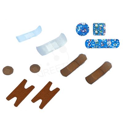 China hospital wound adhesive plaster custom printed medical tape aid or home white cloth aid tape china manufacturer prices for sale