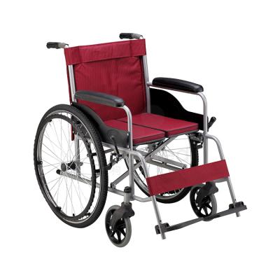 China Homecare Toilet Commode Medical Aluminum Mobile Wheelchair with Toilet Seat for Elderly and Disabled Wheelchair GT135-874L for sale