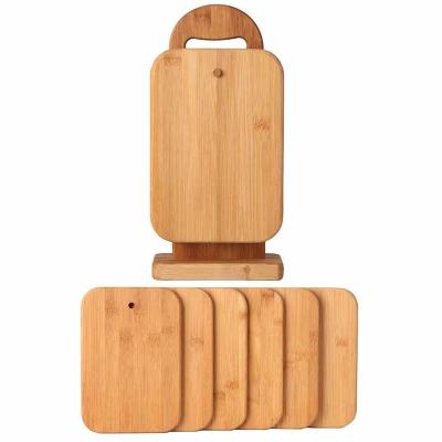 China Viable Custom Design Bamboo Chopper Set For Small Kitchen Cutting Boards With Rack Cutting Boards For Sandwich for sale