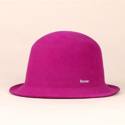 China Female Woolen Hat Lady Fedoras Hats New Fashion Shopping Hat Female Dome All-match Basin Hat Lady New Pure Wool Picture Hat for sale