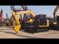 7Ton Mini Used Cat 307E Small Excavators Equipment Machinery With Blade Backhoe