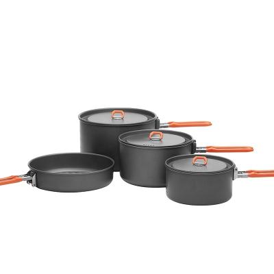 China High quality TREAT Fire-maple manual 5 kit camping cookware orange tool kit for sale