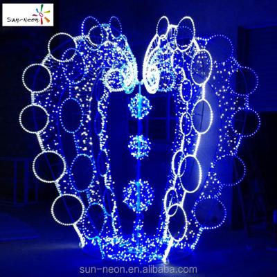 China Outdoor Commercial Use Park Decoration Giant Pattern Light With Color Changing IP65 for sale