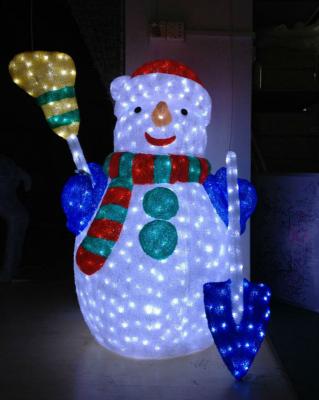 China Eco - Friendly Holiday Light Led Christmas Pattern Lights Acrylic Snowman for sale