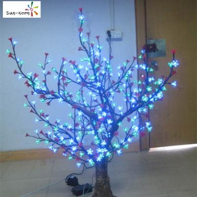 China Fashionable Color Changing Led Cherry Tree Pretty Led Decorative Trees Beautiful Artificial Cherry Blossom Indoor Tree for sale