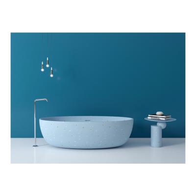 China Pengxiang Freestanding Terrazzo Bathtub Furniture Sink for sale