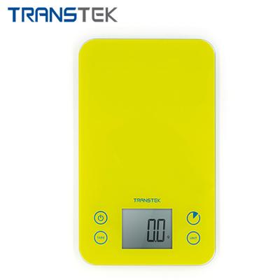 China TRANSTEK 5kg/1g MNI Household Tempered Glass Platform Food Weight Measuring Cooking Weighing Digital Kitchen Scale for sale