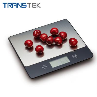 China Weight Measuring High Precision 3kg 5kg Stainless Steel MINI Weighing Platform Digital Kitchen Scale from TRANSTEK for Weight Loss, Cooking, Baking for sale