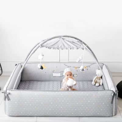 China 2021 Multiple Function Snoozzz Baby Kids Crib For Baby Play Mat Bumper Baby Crib for sale