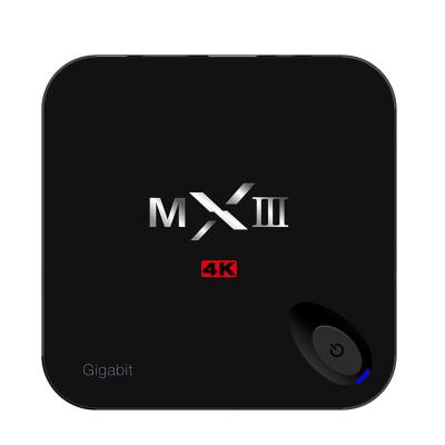 China Caja elegante androide WIFI dual 1G 8G Bluetooth 4,0 de la televisión de MXIII-G Amlogic s812 en venta