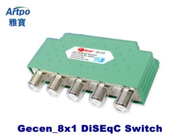 China Gecen 8 in 1 Satellite DiSEqC Switch Gd-81E for Satellite DVB Accessories  950 - 2400MHz for sale