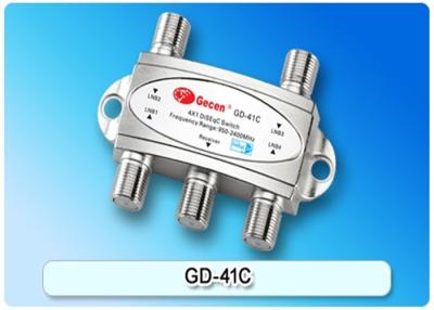 China TV Box DVB Accessories Gecen 4 in 1 Satellite DiSEqC Switch GD-41C for Satellite Receiver for sale