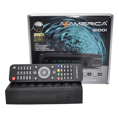 China Zwillings-Tuner-Unterstützung IPTV HD Digital Fernsehdecoder Azamerica s1001 IKS- + SKS-Nagra3 Uhr zu verkaufen