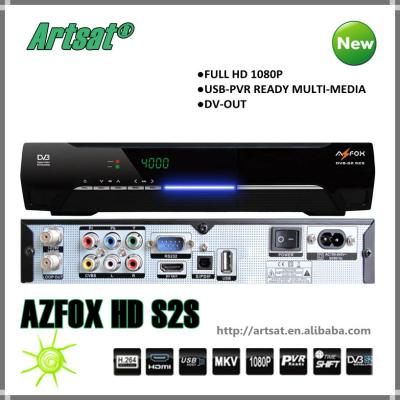 China Ayuda completa MPEG4 PVR WIFI CCCAM CAS IKS YOUPORN del receptor de satélite del decodificador HD Biss de AZFOX S2S Digitaces TV en venta