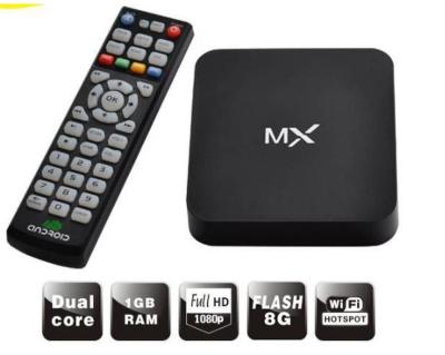 China Base dual Amlogic 8726 YouTube cargado XBMC de la caja del androide 4.2.2 TV en venta