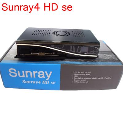 中国 DVB HD の受信機 Sunray4 SR4 SIM2.10 の三倍のチューナー Enigma2 DVB-S/T2/C 300MBPS WIFI 販売のため