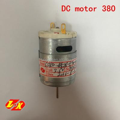 China lungkai micro motor S380 3.6V drip proof dc motor customized for sale