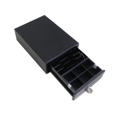 China Wholesale black color Retail shop POS Metal money box cash drawer safe with 6 coin slot for sale