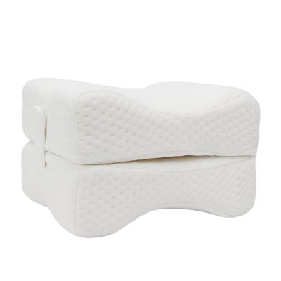 China Orthopedic Memory Knee Pillow Raise Knee Pillow Memory Foam Pillow White Knee for sale