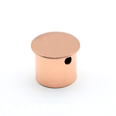 China Zinc alloy Custom High Quality Bottle Cover Zinc Alloy Makeup Caps Perfume bottle cap for sale