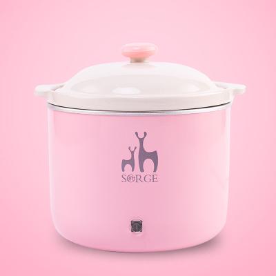 China Household Good Quality New Arrival Pink Small Kitchen Electric Slow Cooker for sale