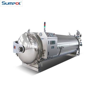 China Sumpot Automatic Water Foodstuff Machine PLJ Retort Autoclave Type Sterilizer For Ladle for sale