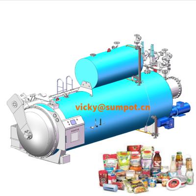 China Canned Food Water Steam Retort Sterilization Retort Steam Autoclave for sale