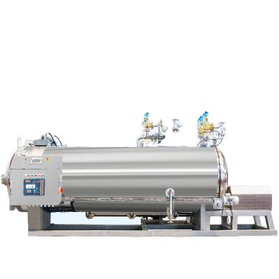 China Factory Water Jet Sterilization Horizontal Shaking Machine For Pouch Soft Food for sale