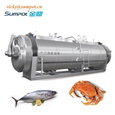 China food & Beverage Plant Tuna Cooker SUMPOT Tuna Fish Cooker /Fish Canning Line /Autoclave For Canning for sale