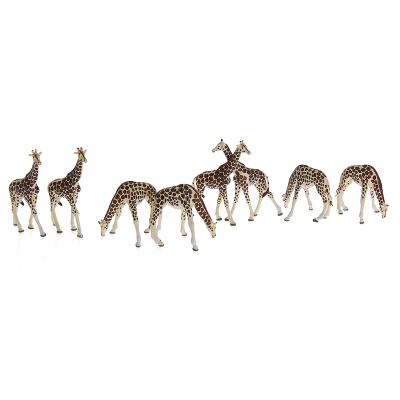 China PVC HO Scale MODEL Animals Painted Giraffe Wild Giraffe 1:87 Train Model Figures TOY AN8712 for sale