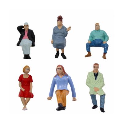 China TOY MODEL P2512 model Train Railway 1:25 G Figures 1:22.5- to measure all seated painted people for sale