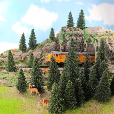 China S0804Mx Pine Trees Model Railway Layout Mini Scenery HO/O/N/Z Scale Model With Artificial Moose Deer S0804M-24 for sale