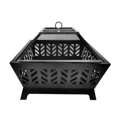 China Magnesia Angel Wings Campfire Grill Firepit Stocked Fire Pit Outdoor Stainless Charcoal Steel for sale