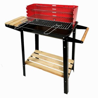 China Easily Assembled Homemade DIY Cooking Windshield BBQ Charcoal Cart Hot Selling Outdoor Grill For Backyard For Portable Outing Machine for sale