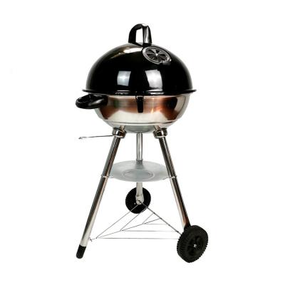 China Easily Assembled BBQ Camp BBQ Grill Outdoor Charcoal Burners 18Inch Stainless Steel for sale