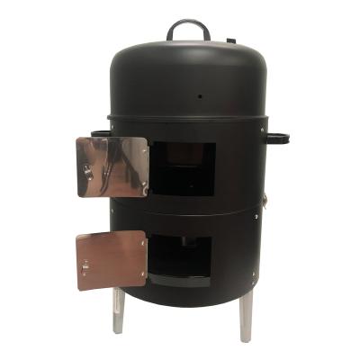 China OEM Factory Wholesale Custom Easily Assembled 16 Inch Charcoal Water Smoker Barbecue Portable Grill for sale