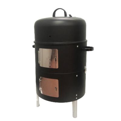 China Stainless Steel Pellet Pit Barrel Commercial Charcoal Offset BBQ Smoker Grill Trailer Easily Assembled Outdoor Vertical for sale