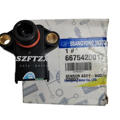 China Genuine New 6675420017 Booster Pressure Sensor for Ssangyong Rexton Kyron Acyton Stavic Rexton2 Rodius for sale